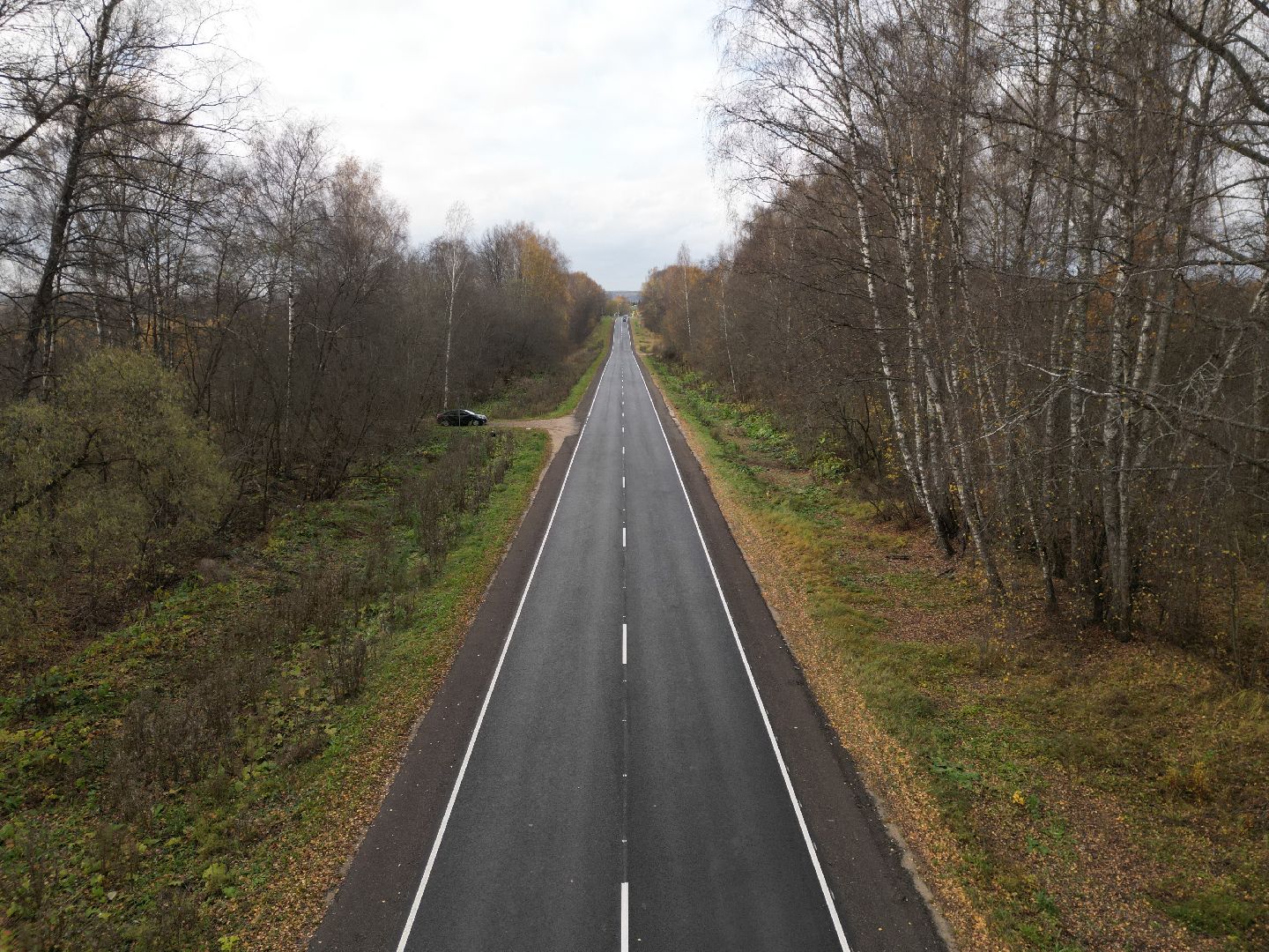 видео с коптера, обновление дорог в можайском округе,