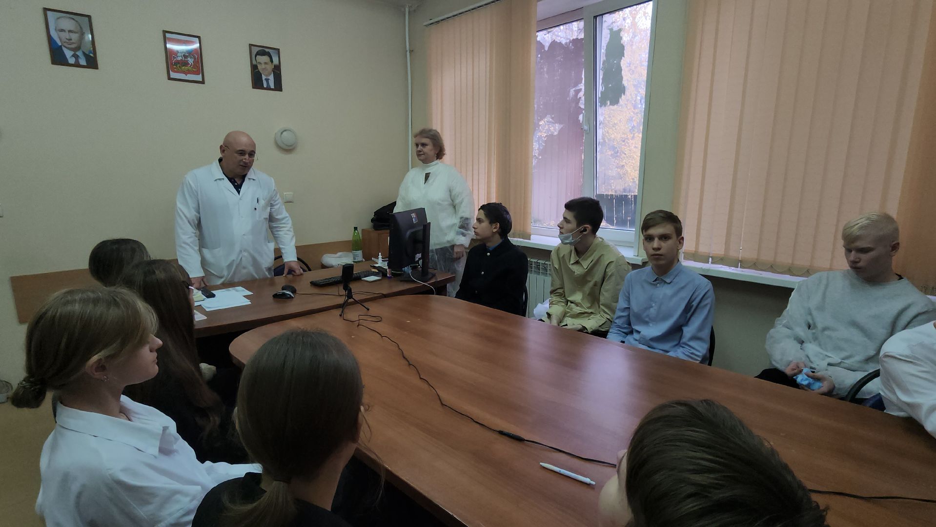 Люберцы, люберецкая больница, школьники, медицинские классы, красково,