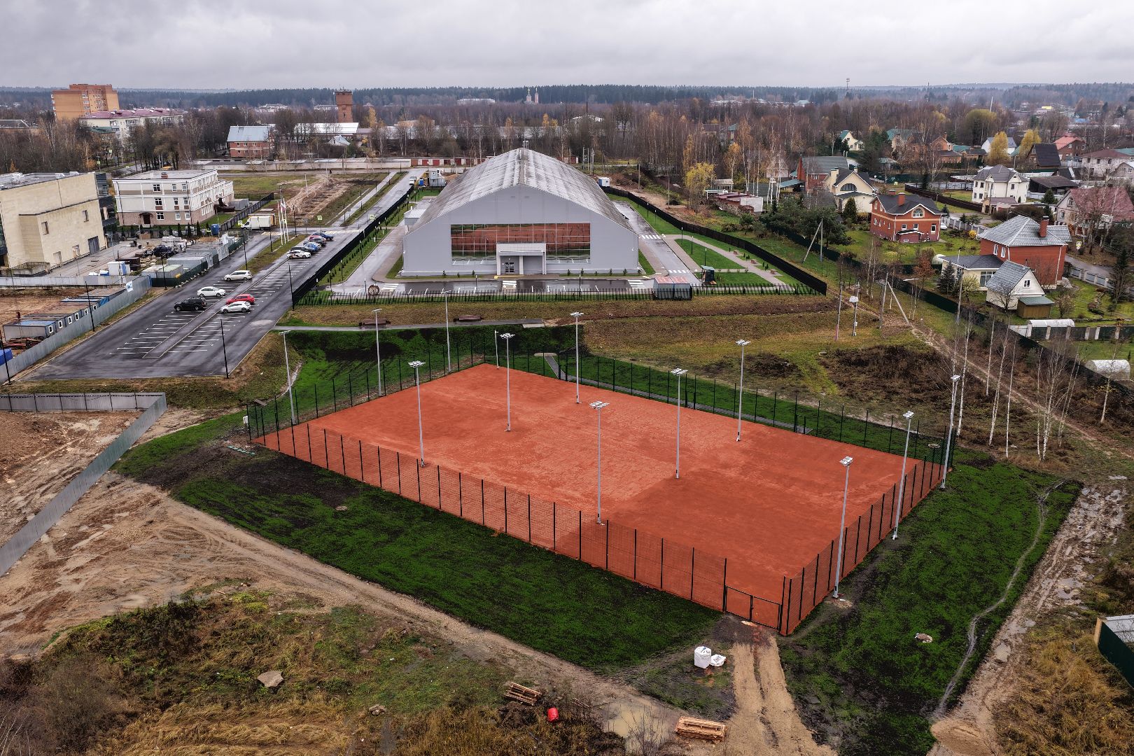 видео с коптера, теннисный центр шаховская,спорт в подмосковье,