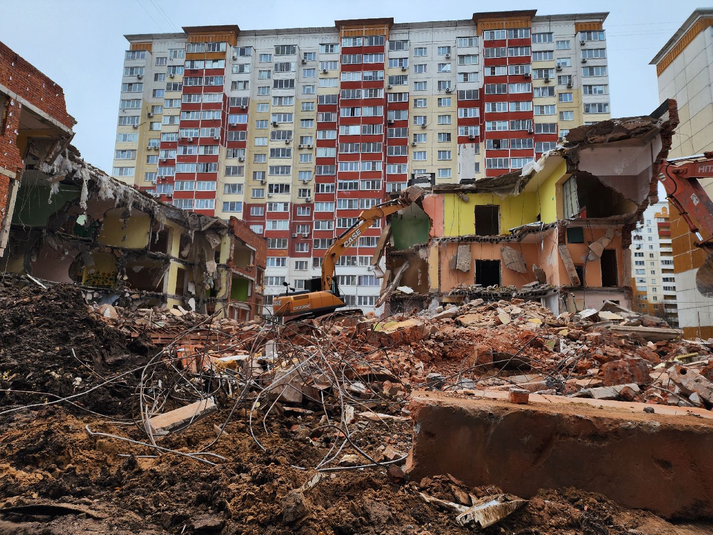 одинцовский городской округ, внииссок, детский  сад,  демонтаж здания, стройка детсада,
