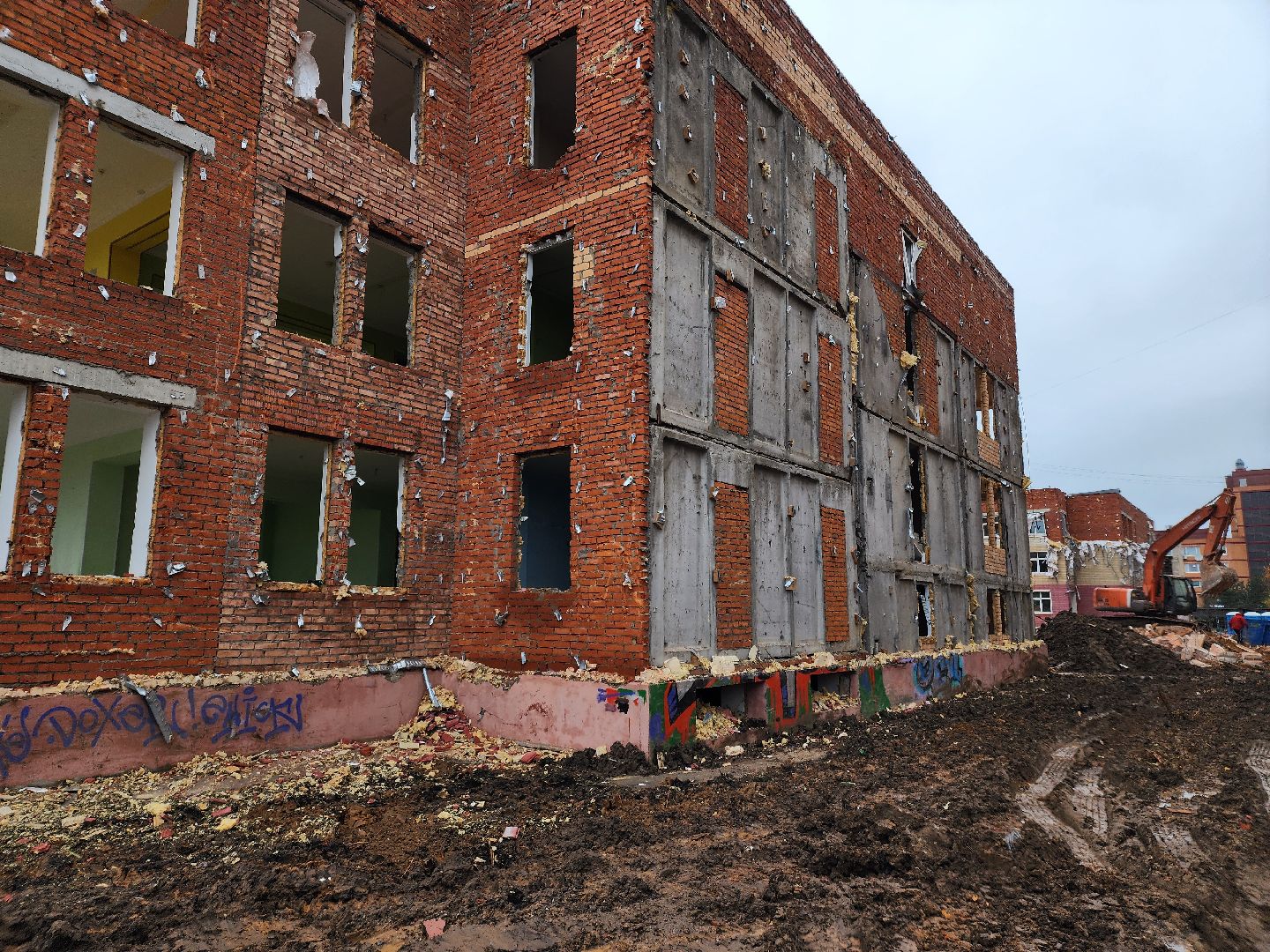 одинцовский городской округ, внииссок, детский  сад,  демонтаж здания, стройка детсада,