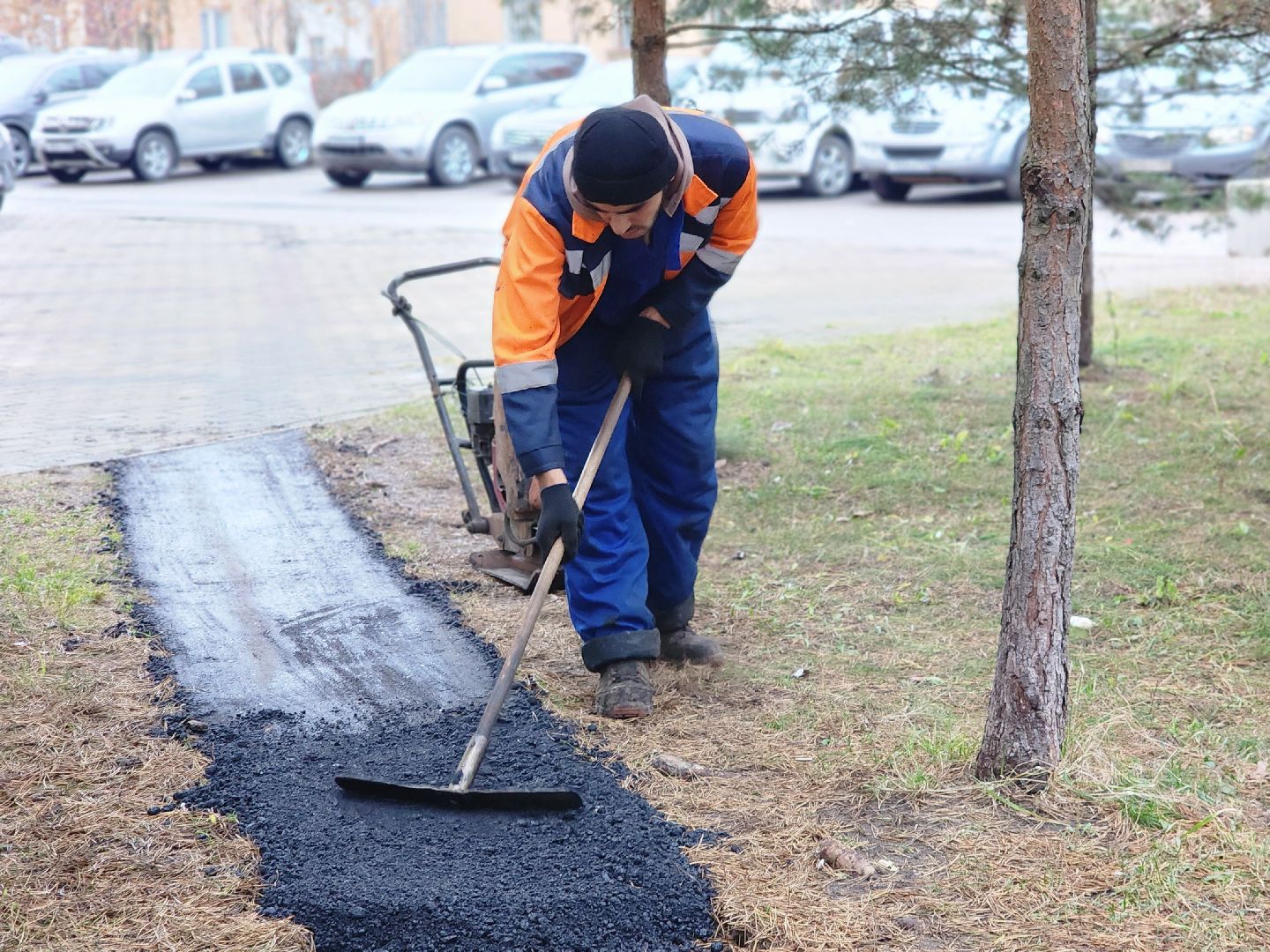 фрязино, народная тропа, асфальтирование тротуаров, благоустройство,