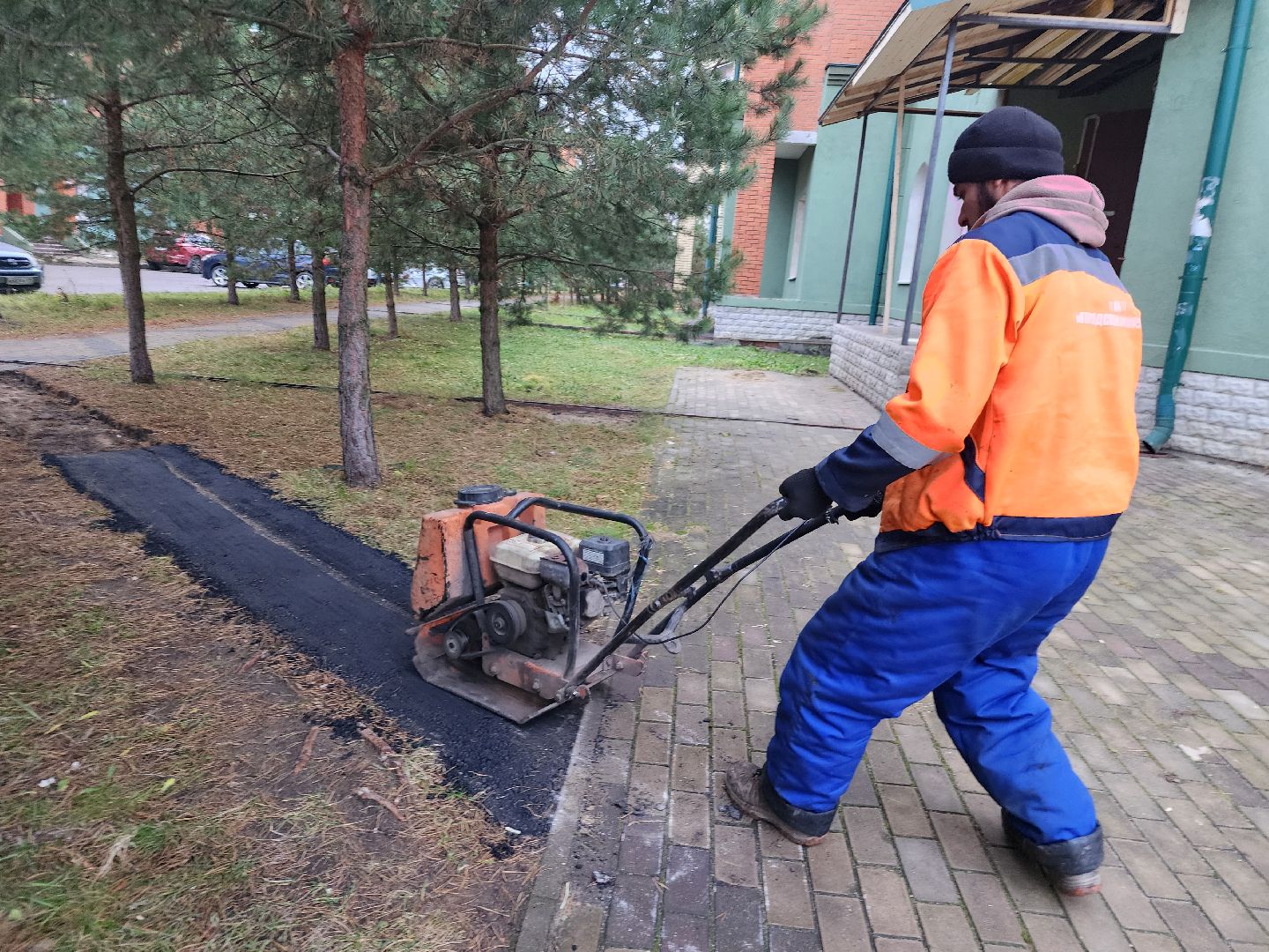 фрязино, народная тропа, асфальтирование тротуаров, благоустройство,