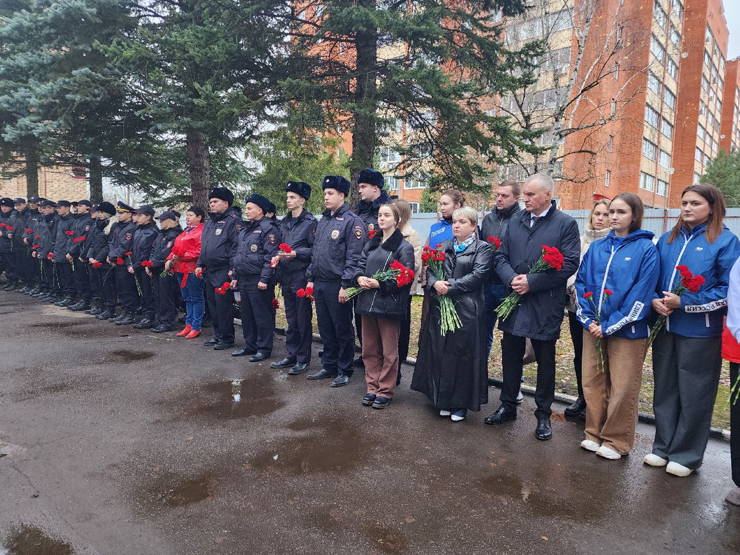 фрязино, день памяти, сотрудники полиции,