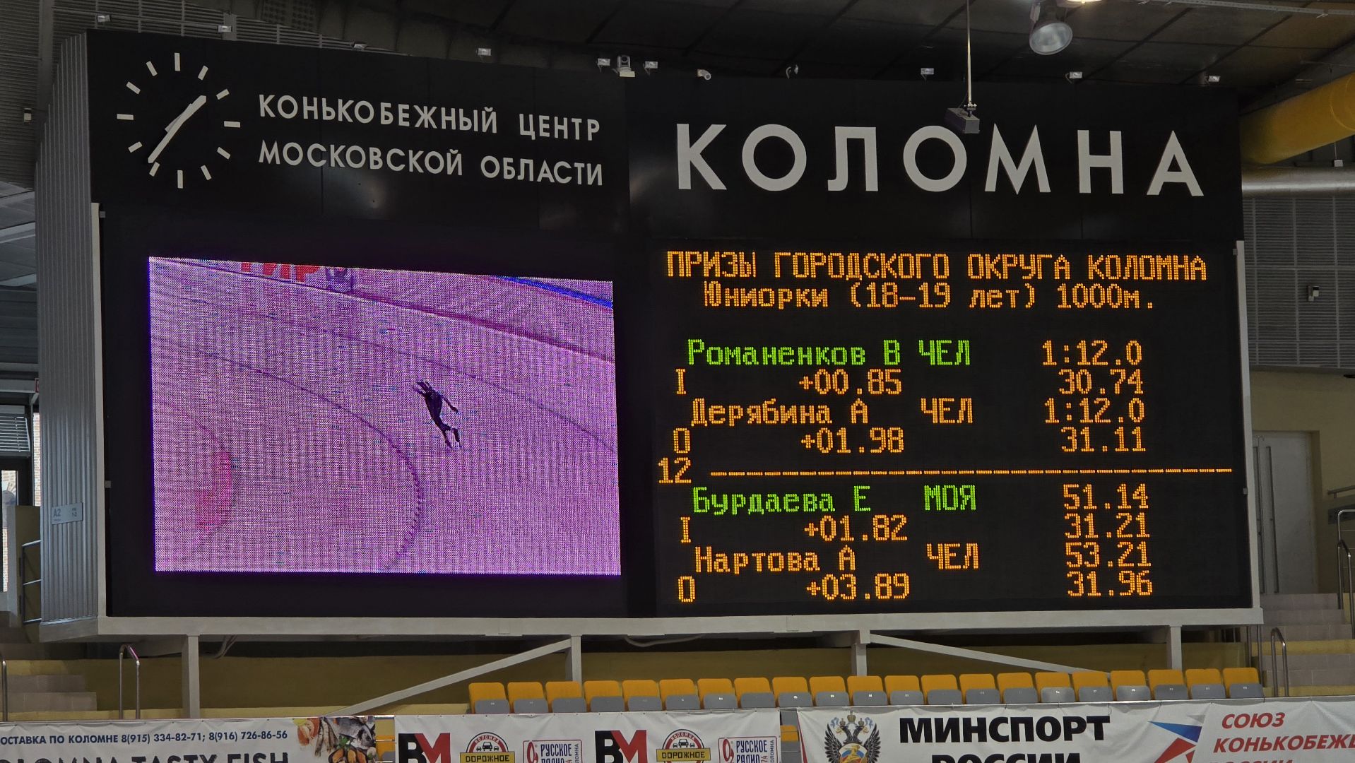 Коломна, соревнования по конькобежному спорту, конькобежный спорт,