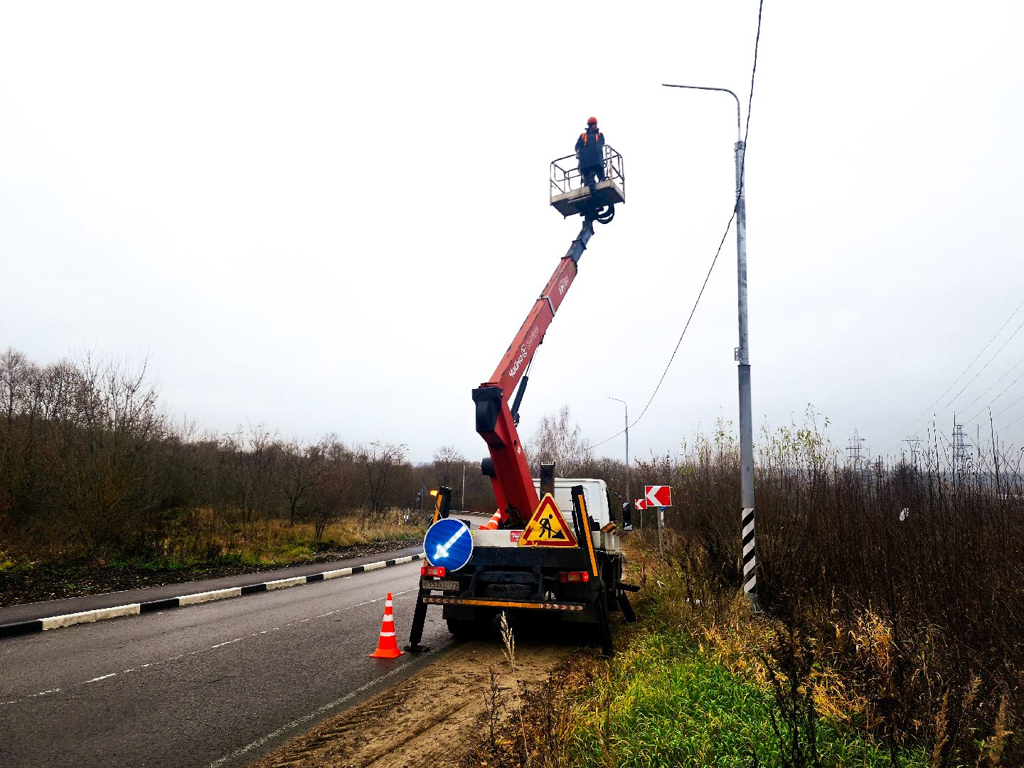 пущино, серпухов, дороги, освещение, мосавтодор,