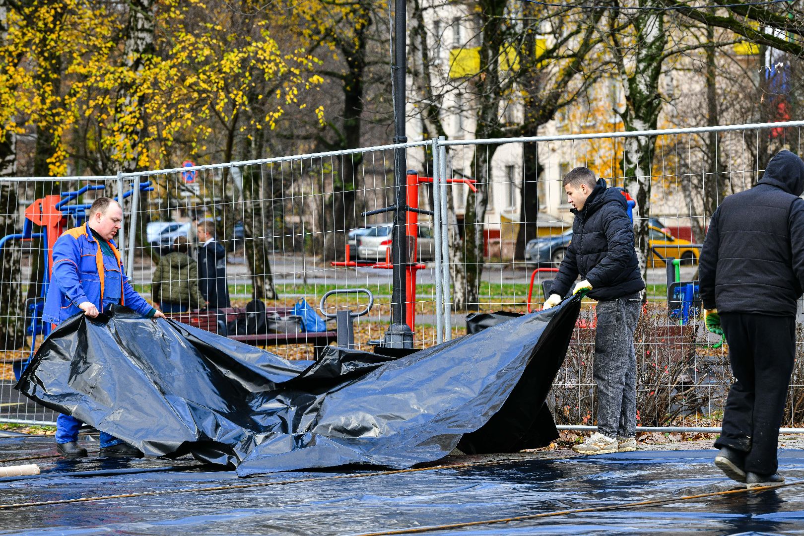 каток, новый год, монтаж,