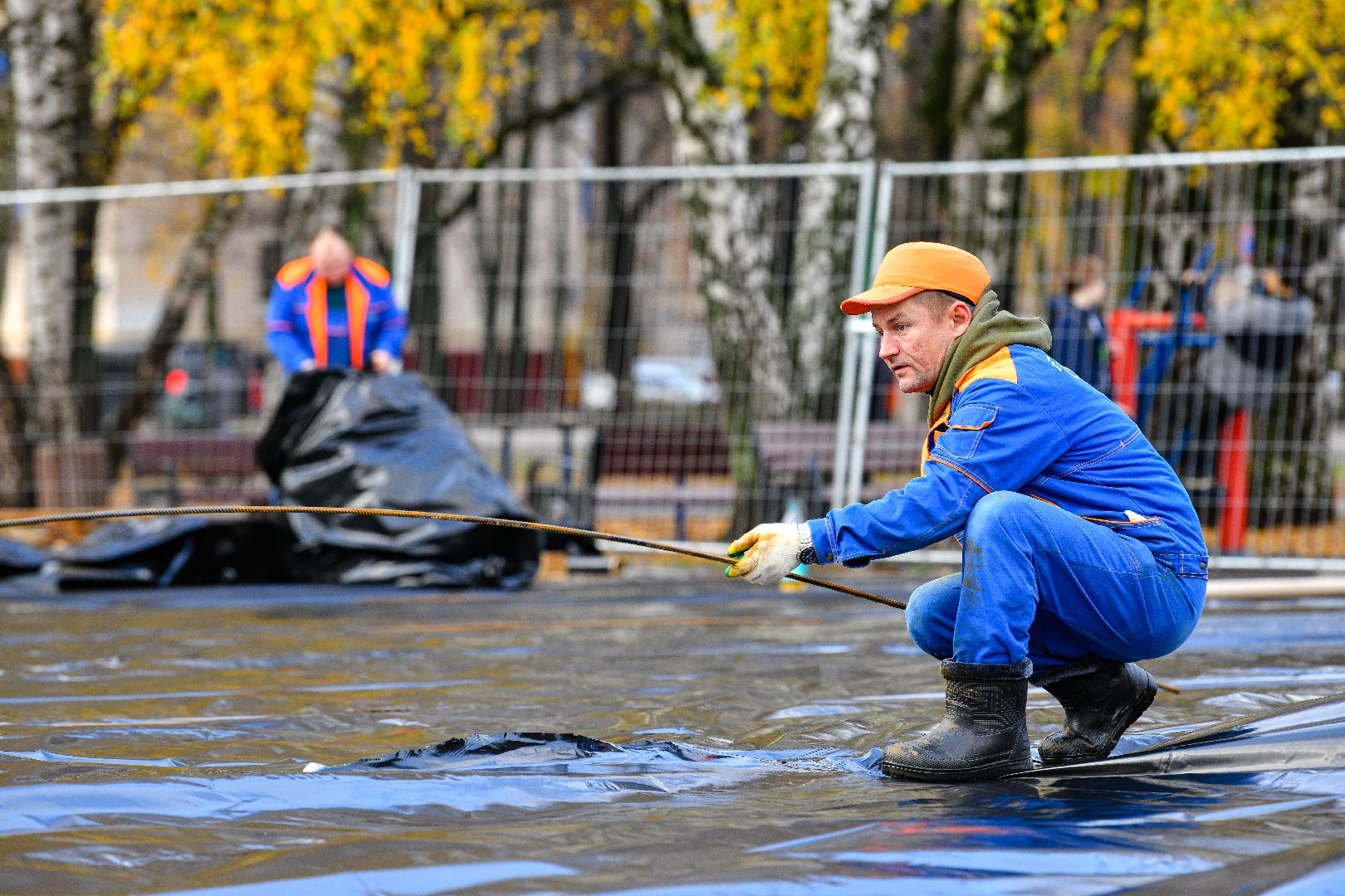 каток, новый год, монтаж,