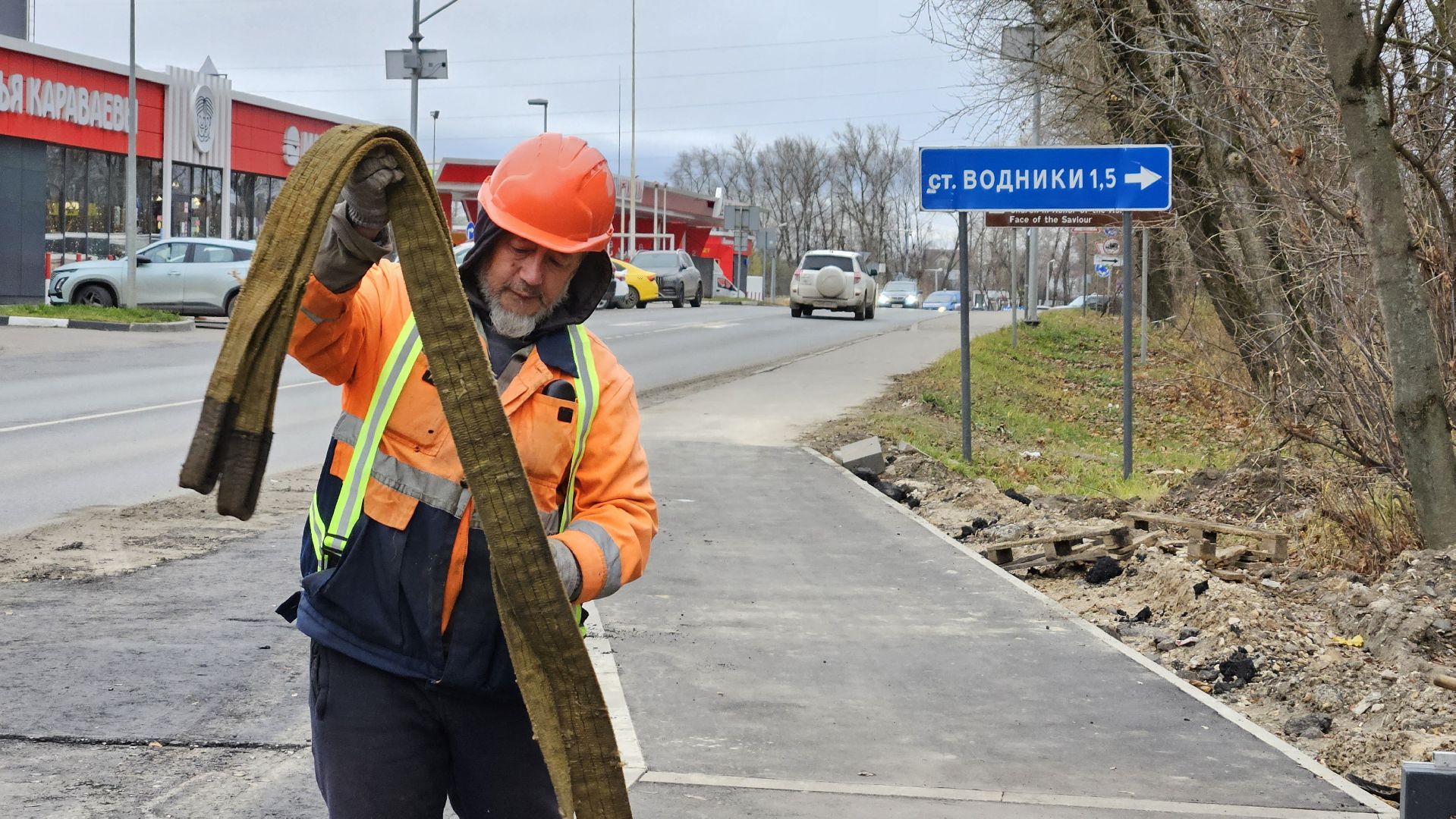 долгопрудный, новые водники, автобусная остановка,
