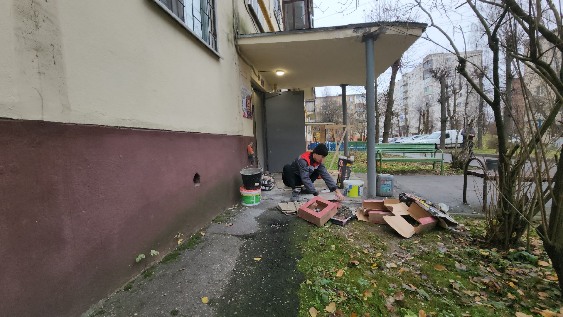 серпухов, улица советская, ремонт подъезда,