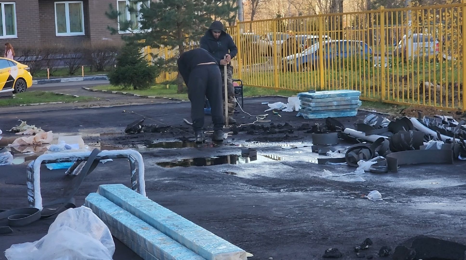 долгопрудный, хлебниково, госпитальная, ямочный ремонт, сирень, забор, председатель дома,