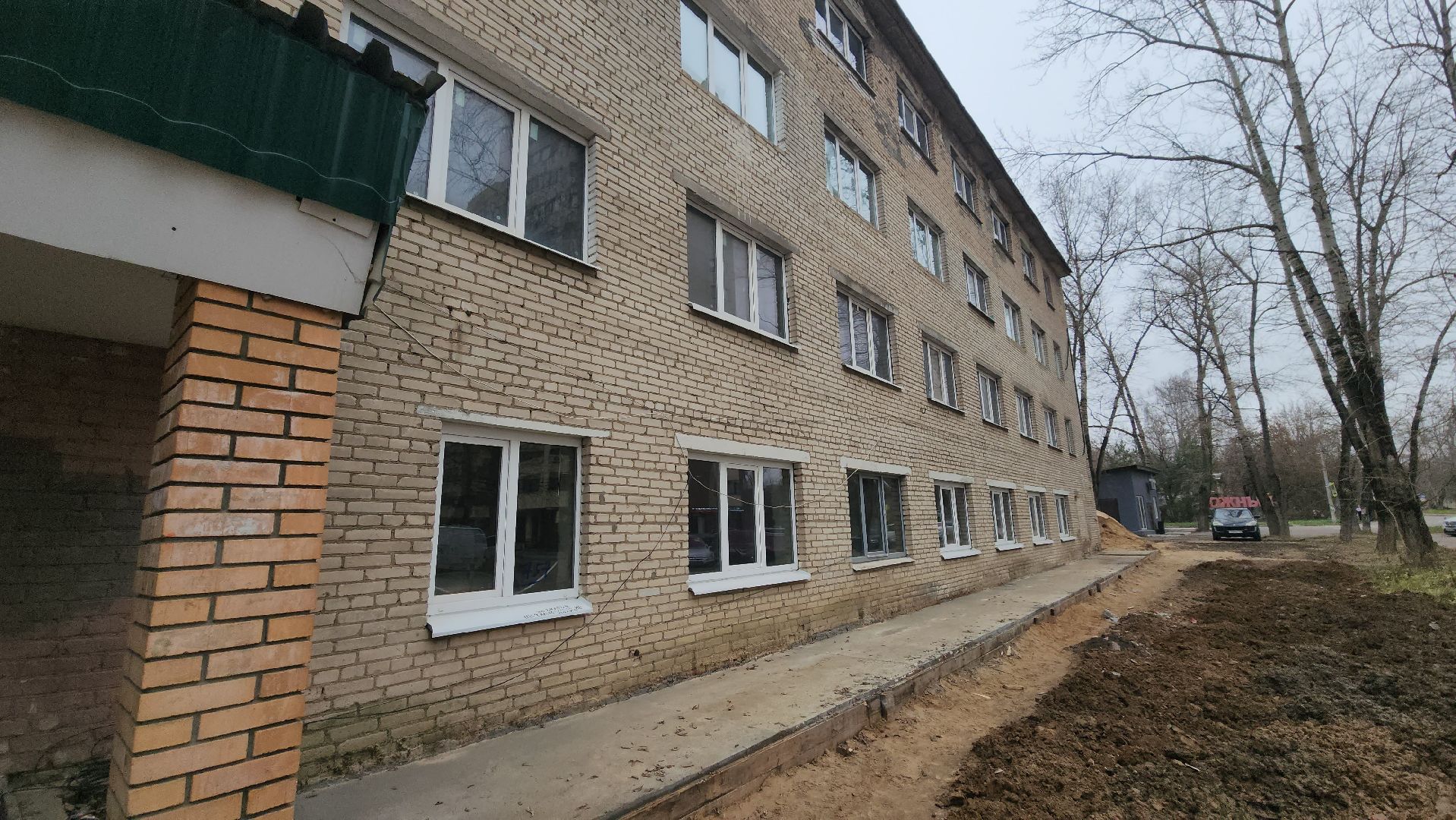 Гостиница , Лобня,Штукатурка стен ,