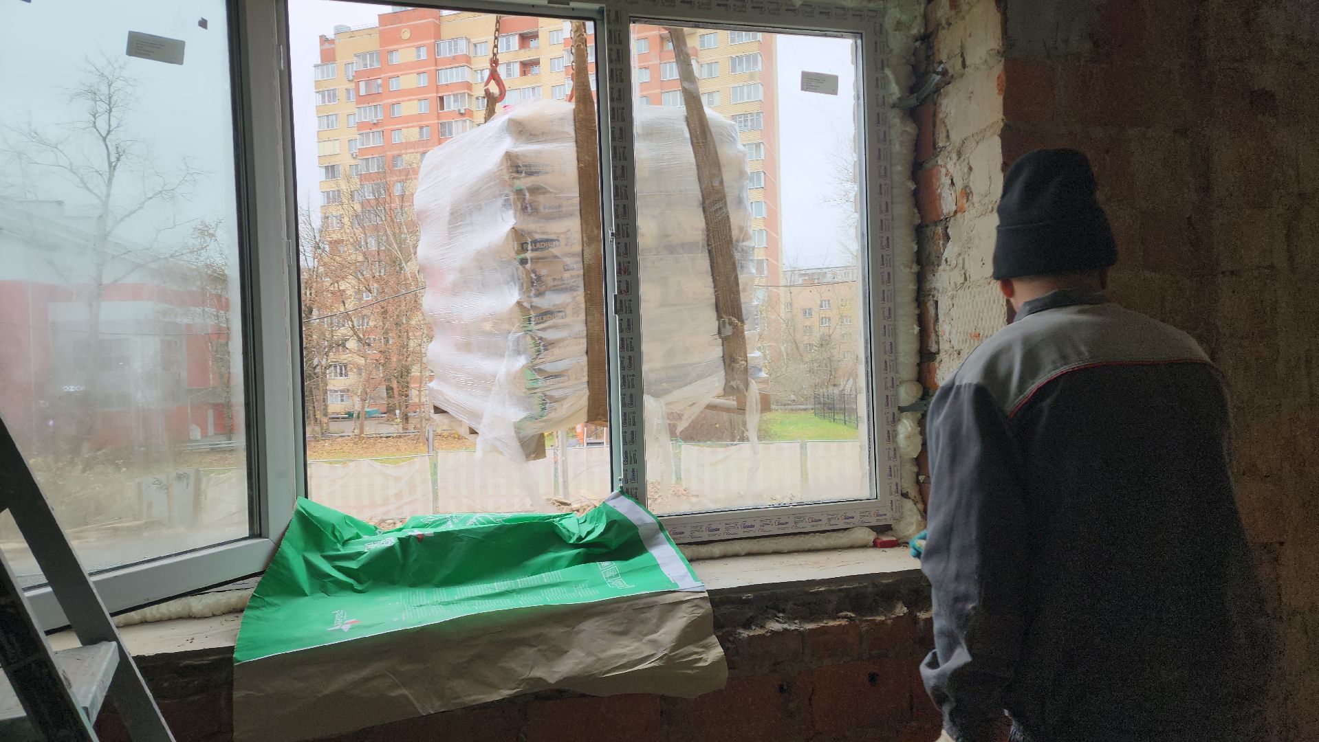 Гостиница , Лобня,Штукатурка стен ,