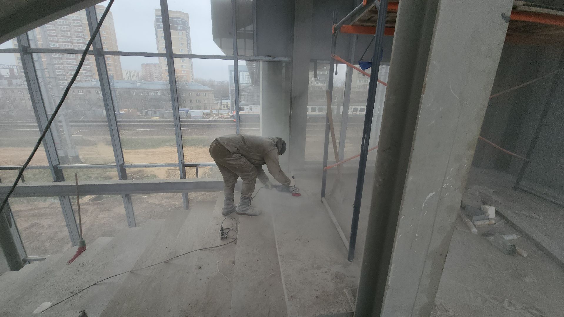 надземный переход, надземный пешеходный переход, Лобня, Остекление ,