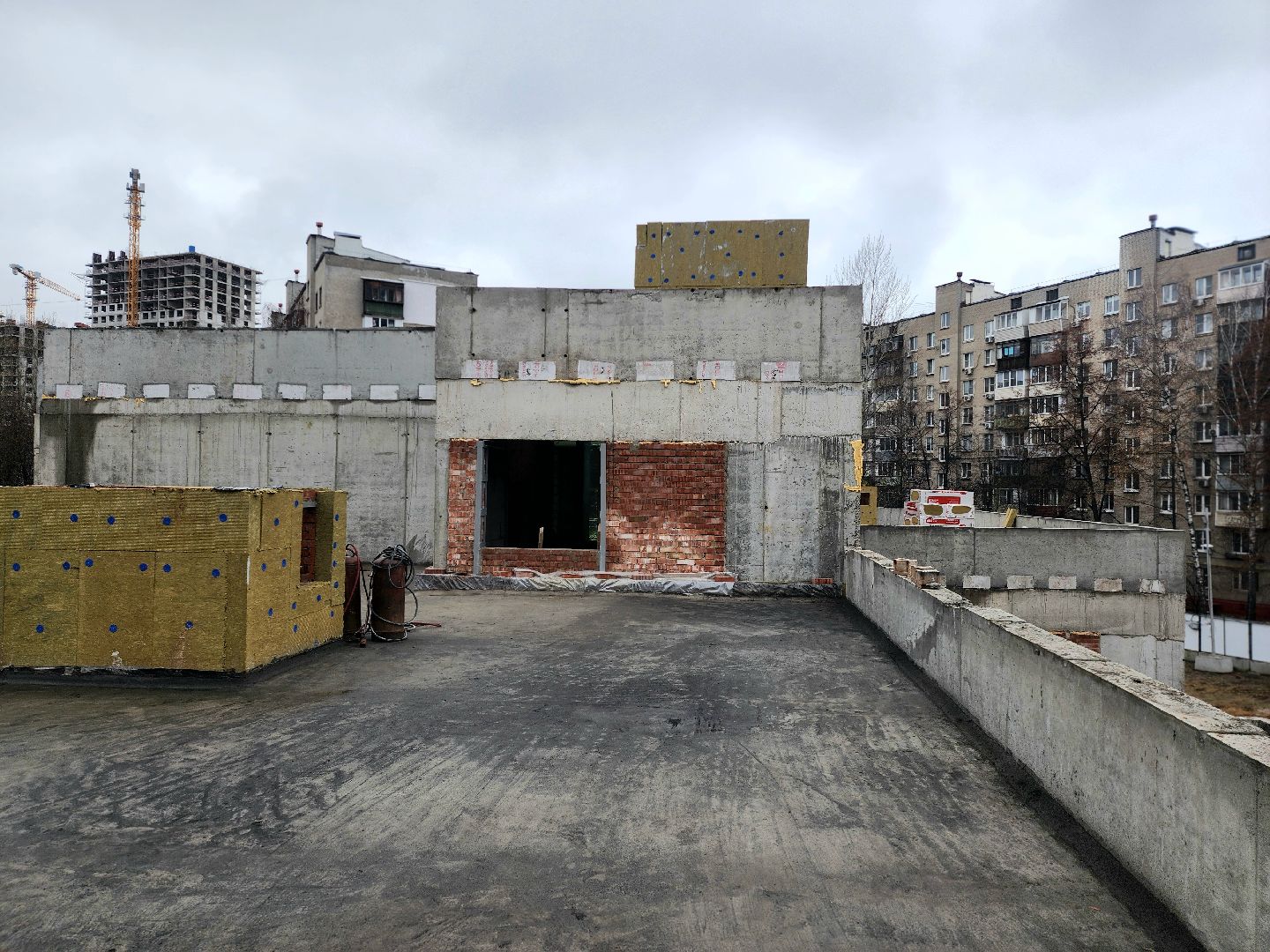 строительство, дошкольное отделение, детский  сад, работы на фасаде,