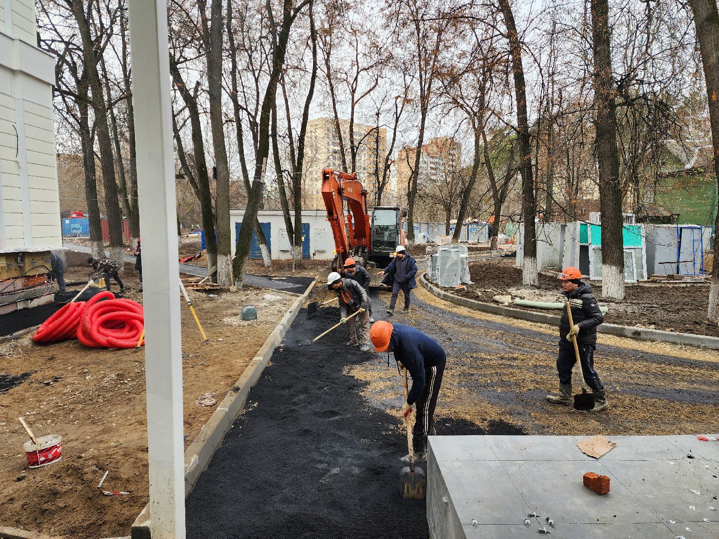 раменское, строительство, капитальный ремонт терапевтического корпуса раменской больницы, благоустройство прилегающей территории ,