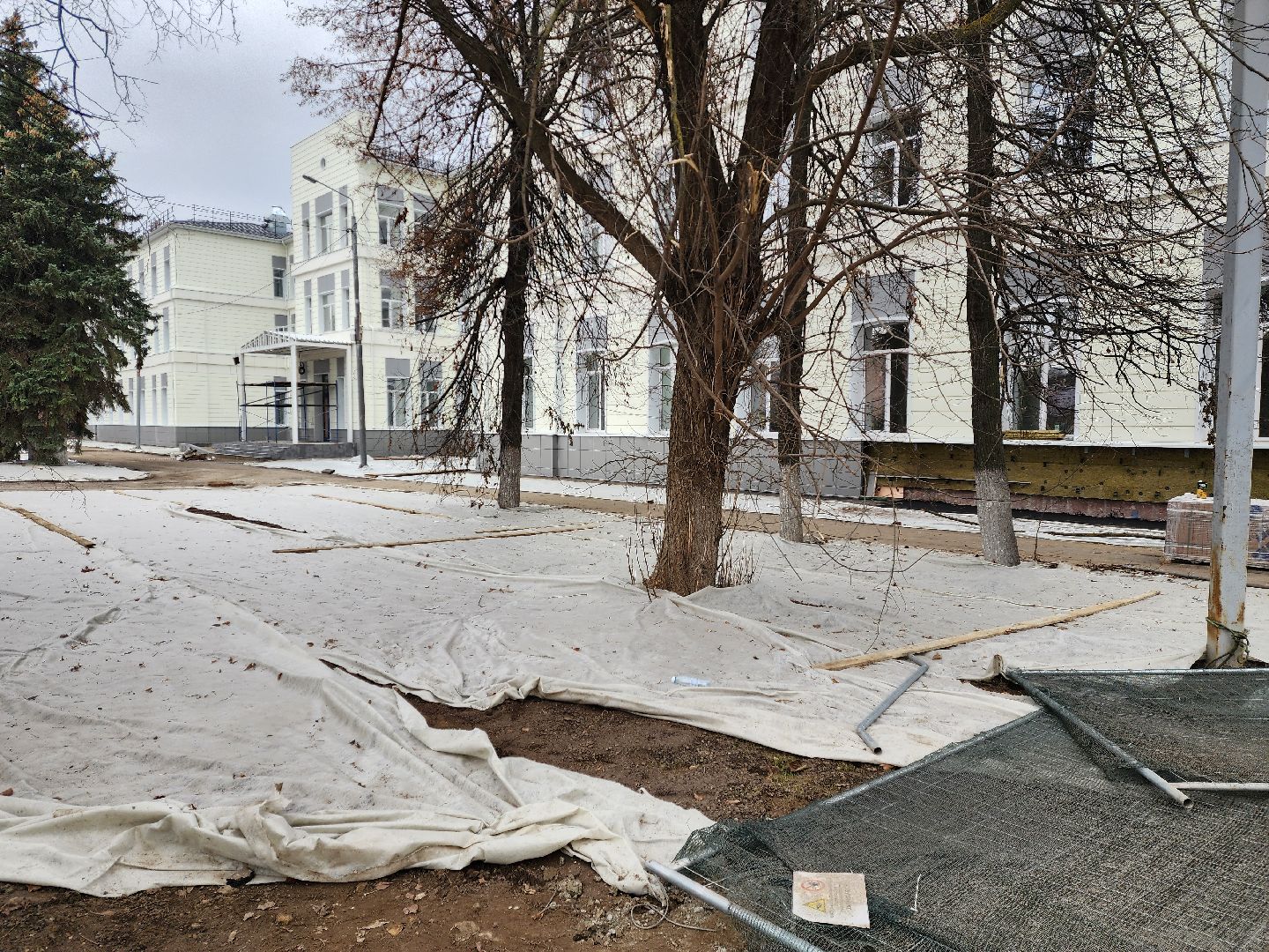 раменское, строительство, капитальный ремонт терапевтического корпуса раменской больницы, благоустройство прилегающей территории ,