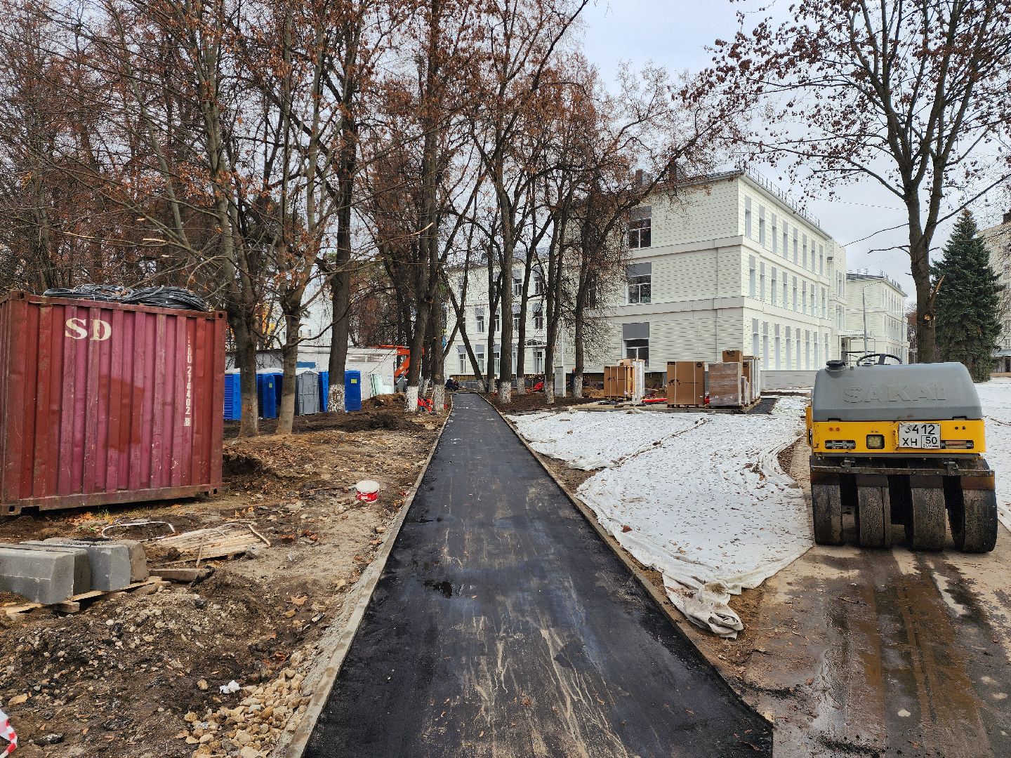 раменское, строительство, капитальный ремонт терапевтического корпуса раменской больницы, благоустройство прилегающей территории ,