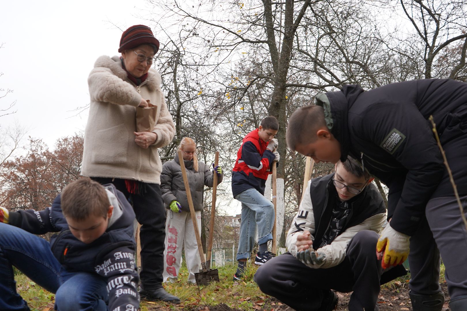 ступино, МОВИР, коррекционная школа-интернат, чеснок, огород,