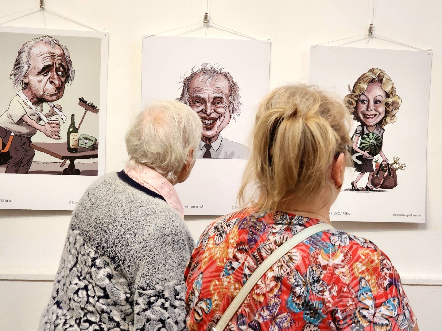 выставка, художник, владимир мочалов, карикатура , открытие,