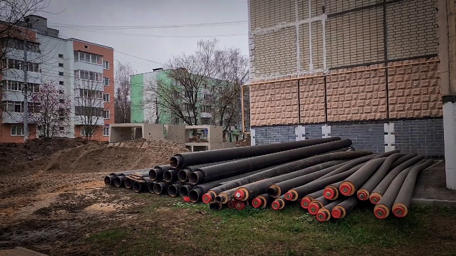 бронницы, строительство теплосетей в бронницах, жкх в бронницах, новые теплосети в бронницах,