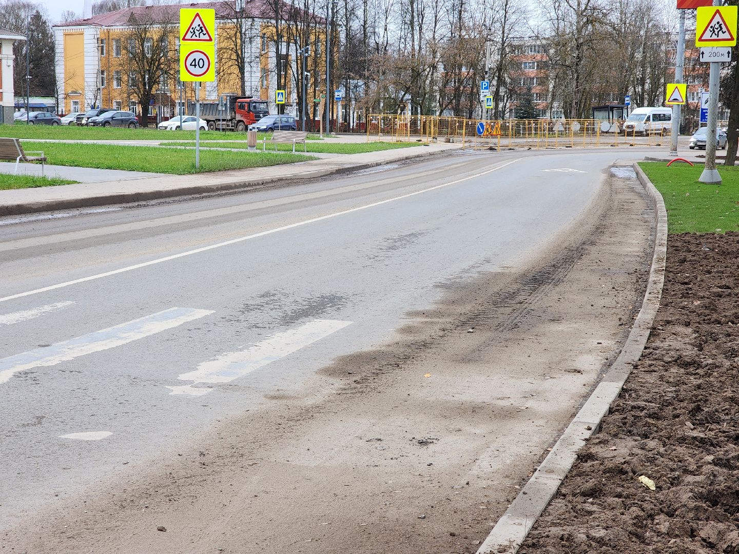 сергиев посад, сергиево-посадский городской округ, хотьково, улица михеенко, благоустройство, площадь хотьково, замена коллектора, озеленение,общественный совет,