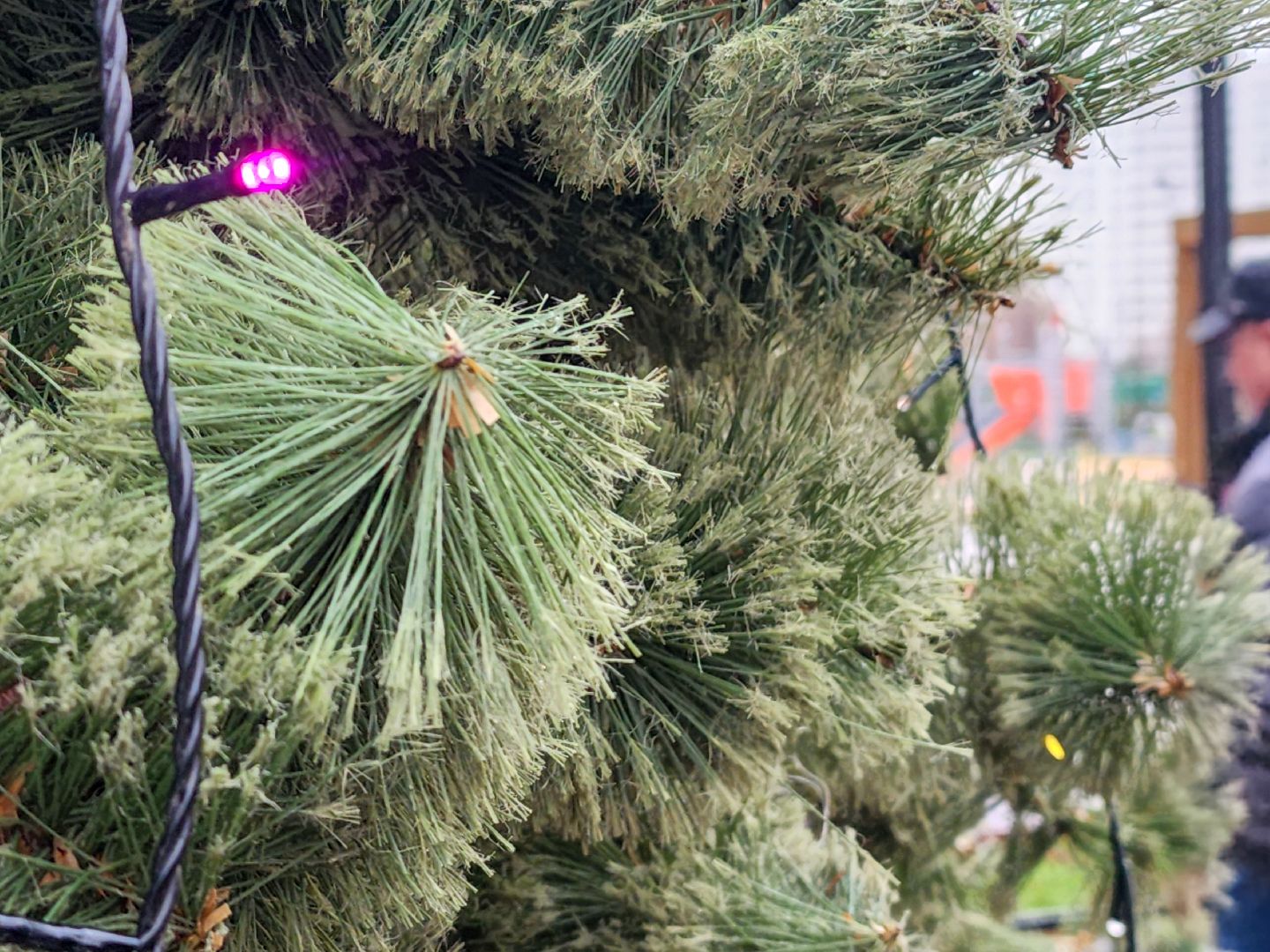 Подольск, Новогодняя елка,  Подольский комбинат благоустройства, Гирлянды,