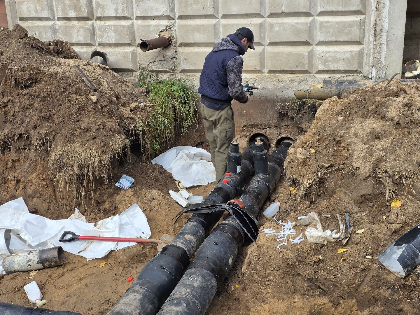 теплосети запрудня, Блаустройство,