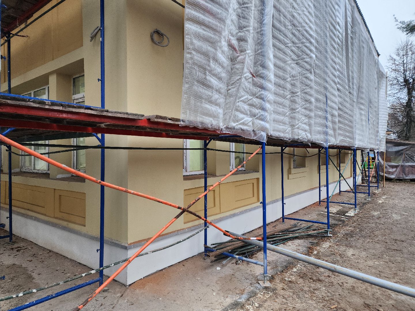 чехов, улица монтажная 8, детский сад, дошкольное отделение, гимназия 2, капитальный ремонт, реконструкция, обновление, капремонт здания, замена кровли, фасадные работы, обновление крыши, утепление фасада, гидроизоляция, чердак, новые перекрытия, внутренняя отделка,инженерные сети, госпрограмма московской области,