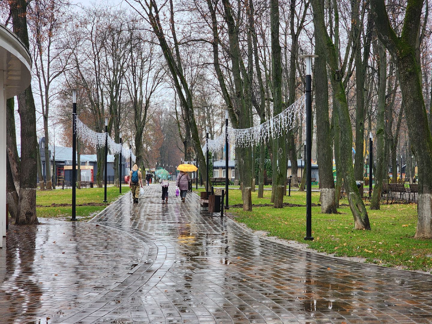 Подольск , Подготовка к зиме, Парк Талалихина ,