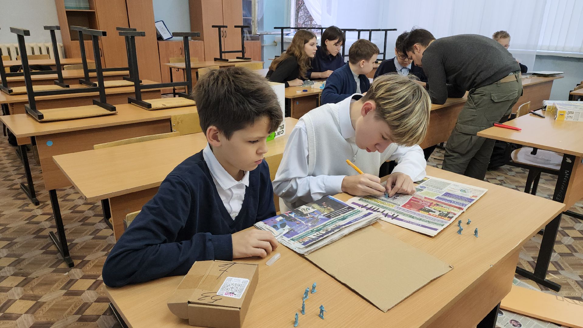 кашира, школа, диорама, афганская война, чеченская война, школьный музей,