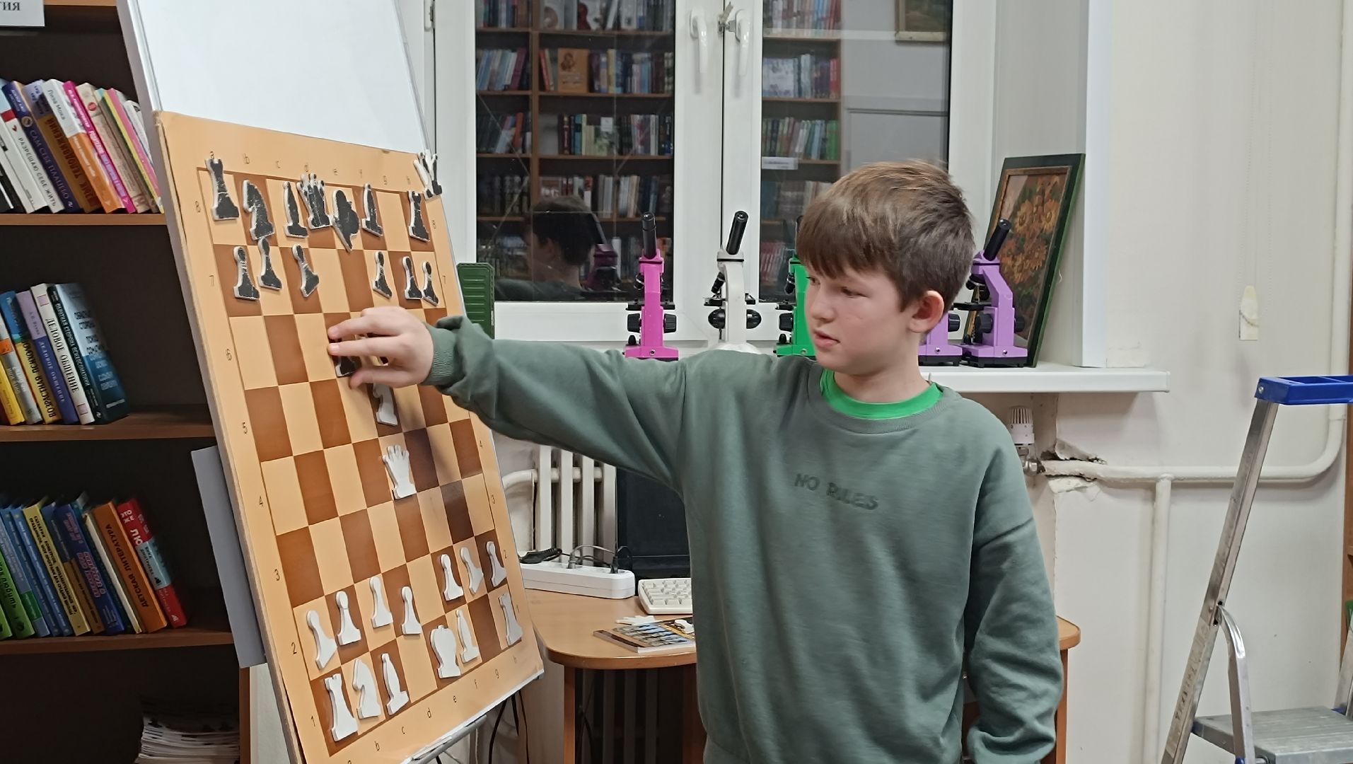 шахматы, лобня, библиотека,