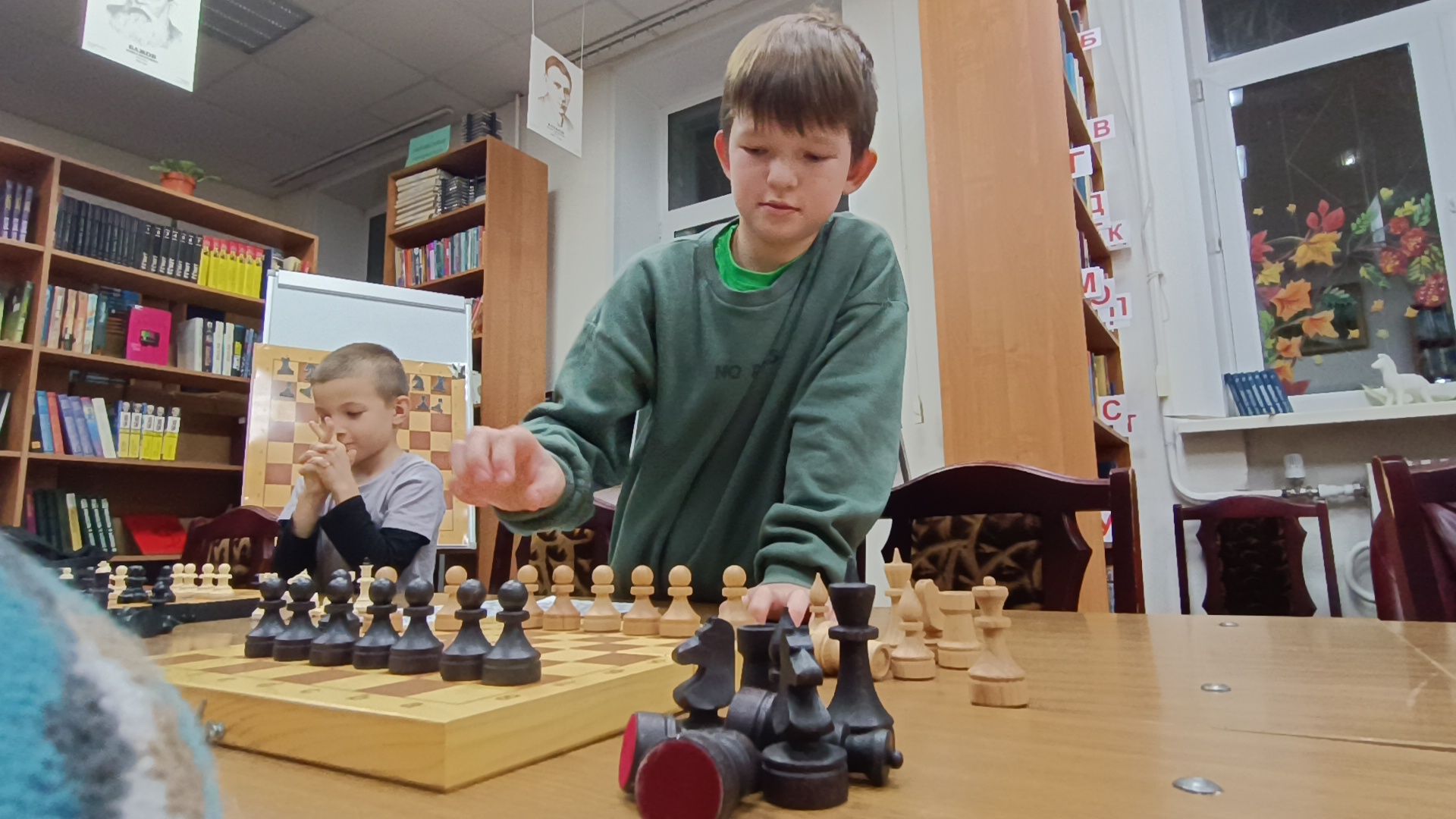 шахматы, лобня, библиотека,
