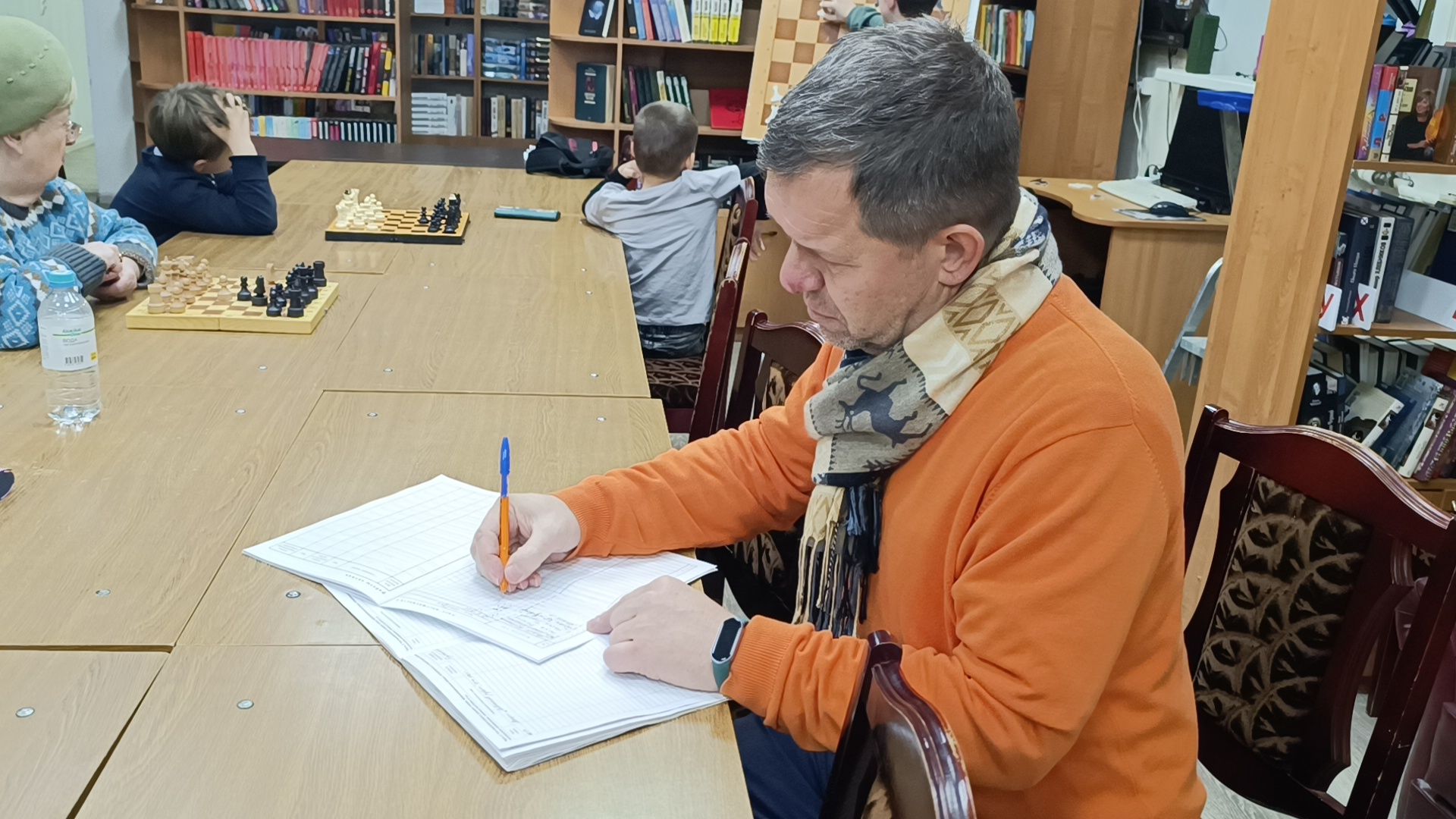 шахматы, лобня, библиотека,