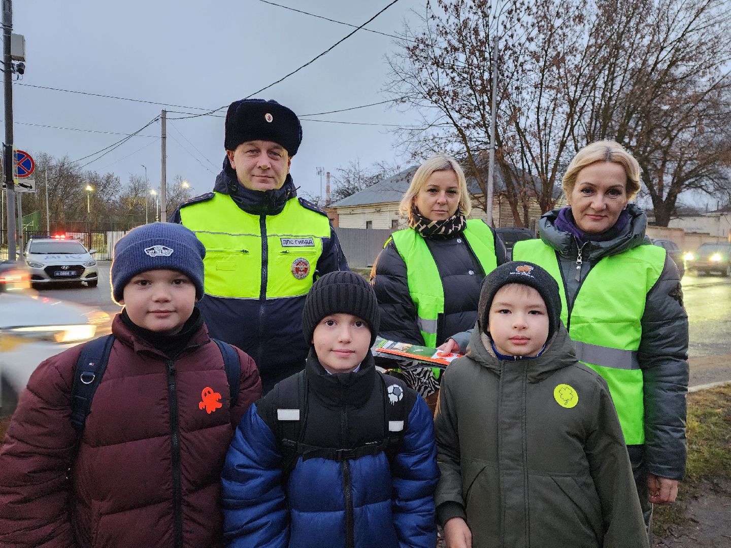 ногинск, жители, акция, школа, дети, пдд, засветись,