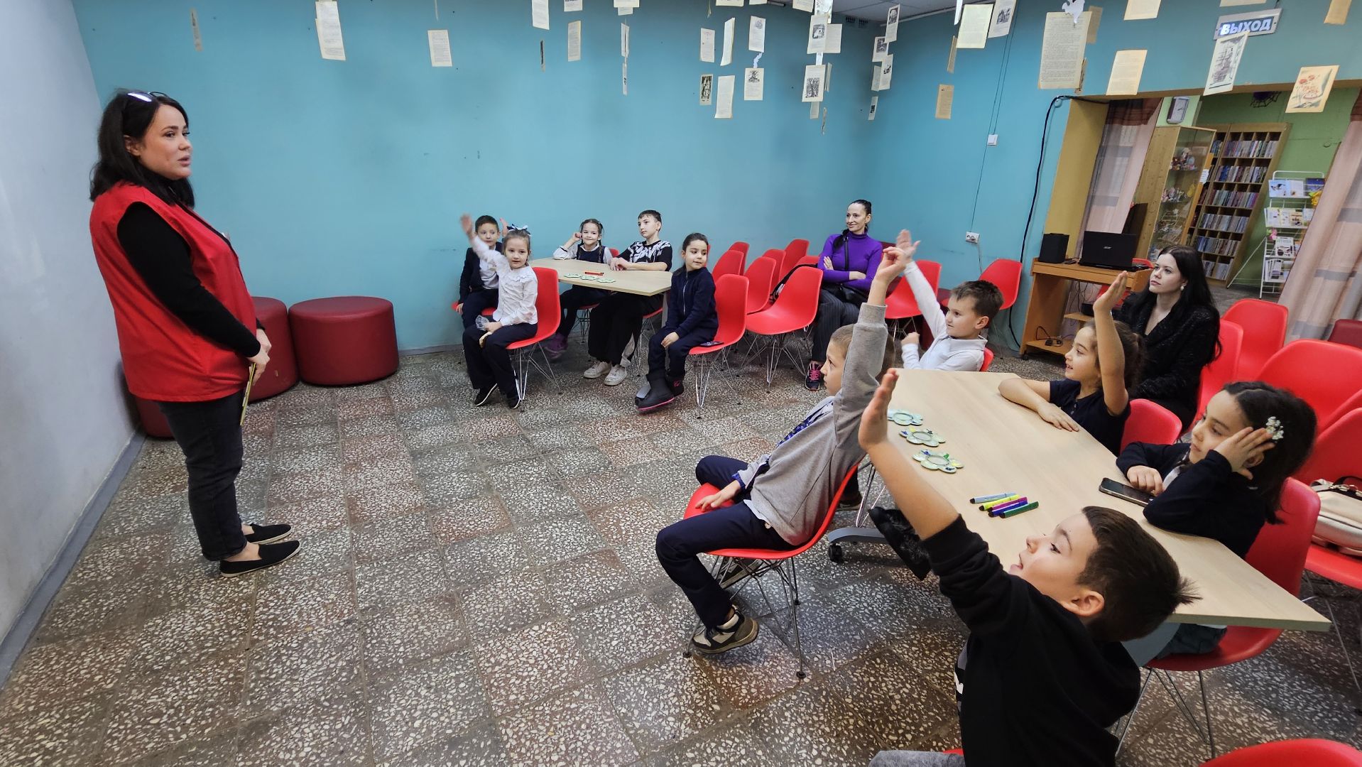 долгопрудный, центральная детская библиотека, дети, синичкин день,