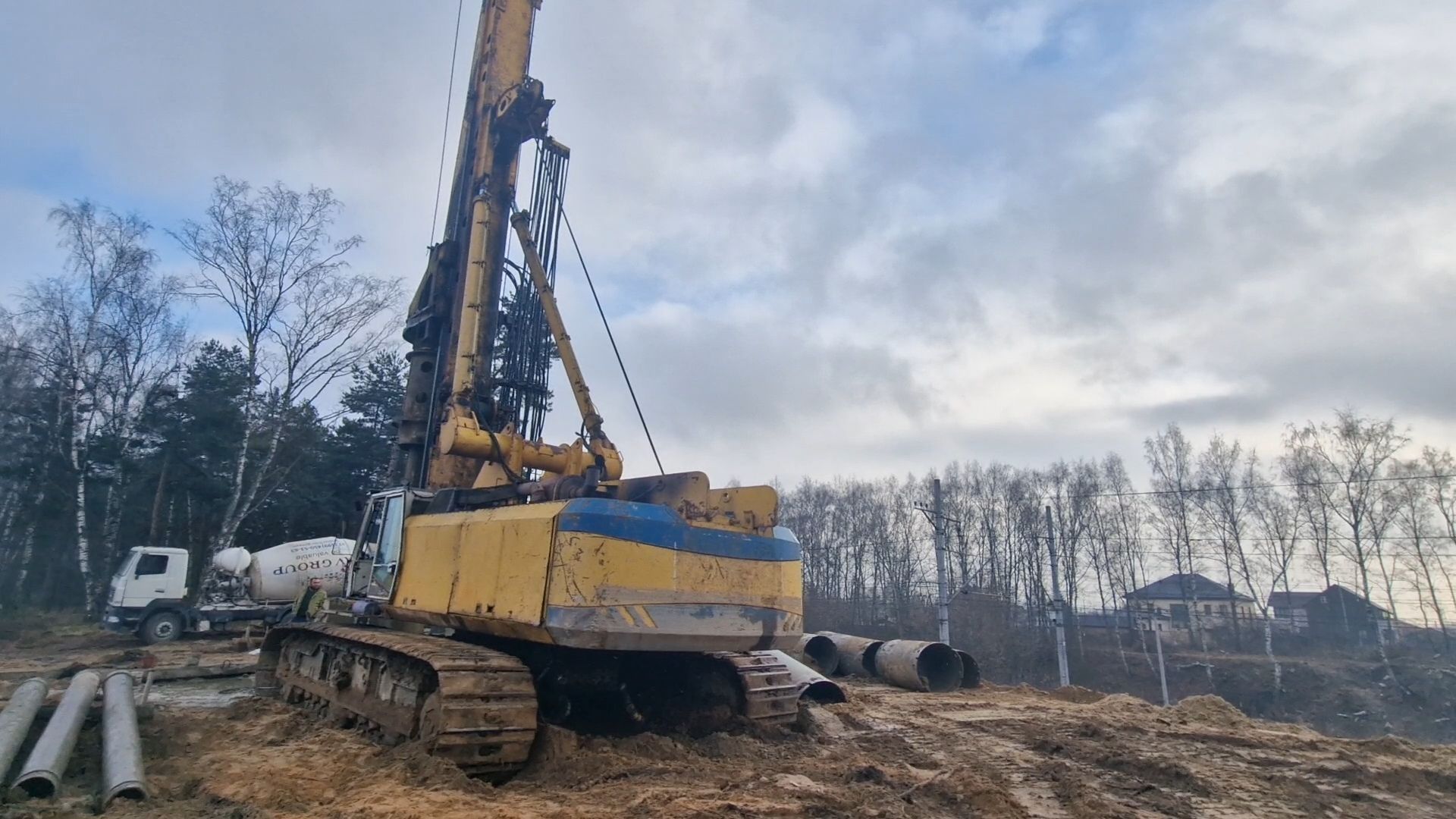 строительство путепровода у деревни черное в балашихе, балашиха,
