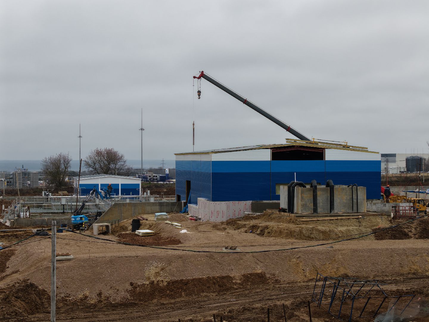 видео с коптера, очистные в кашире, новые очистные сооружения,