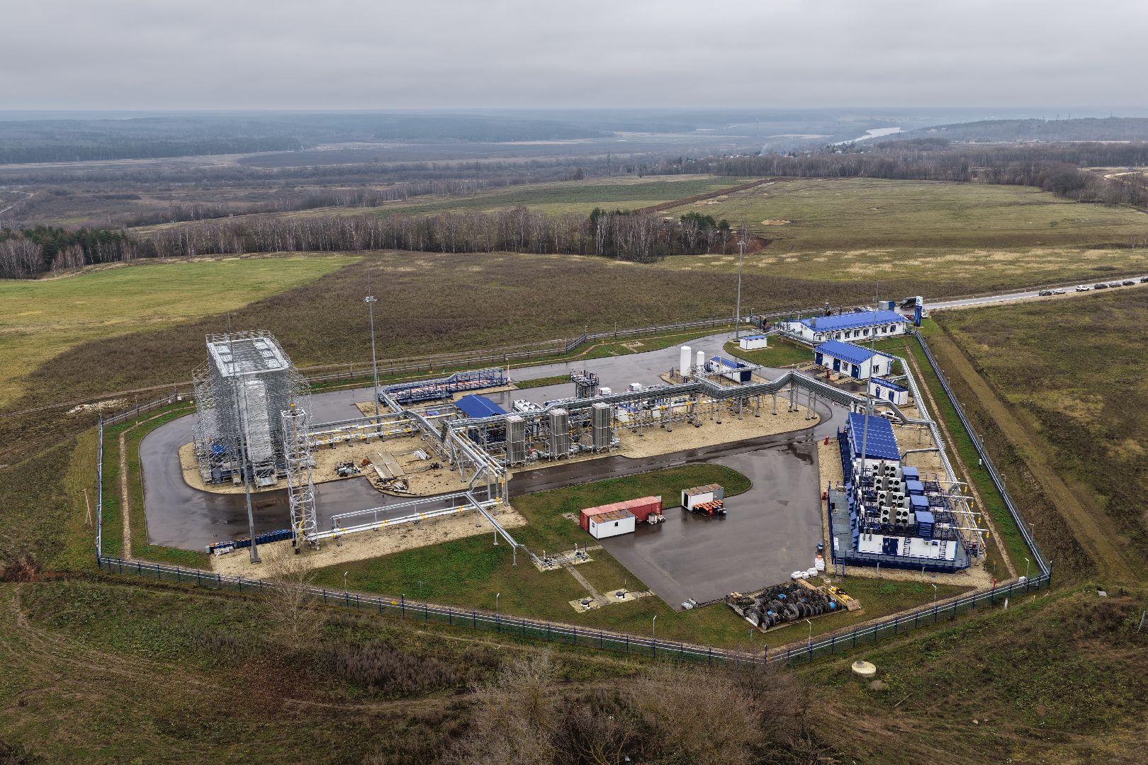 видео с коптера, очистные в кашире, новые очистные сооружения,