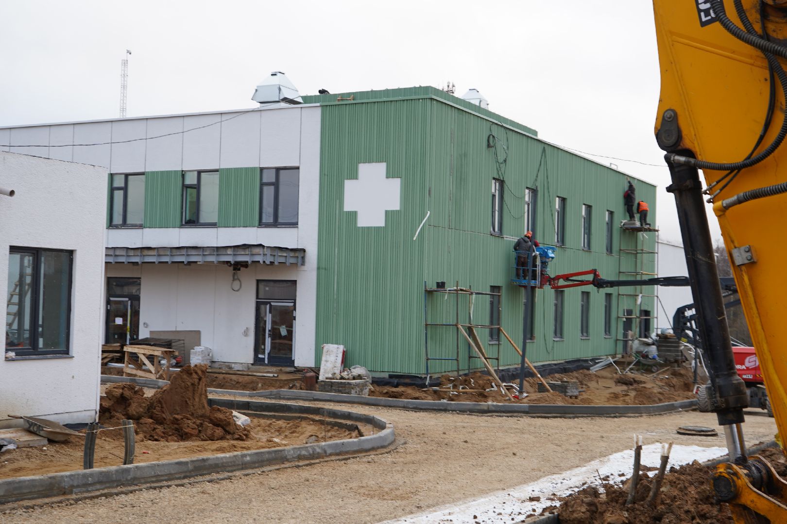 Михнево, строительство, подстанция скорой помощи,