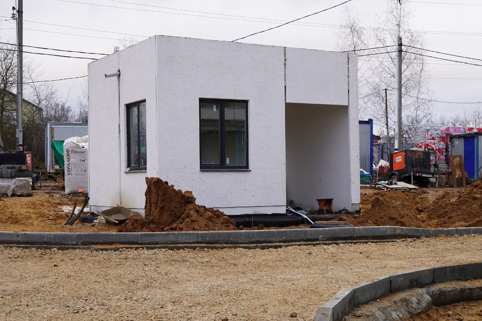 Михнево, строительство, подстанция скорой помощи,