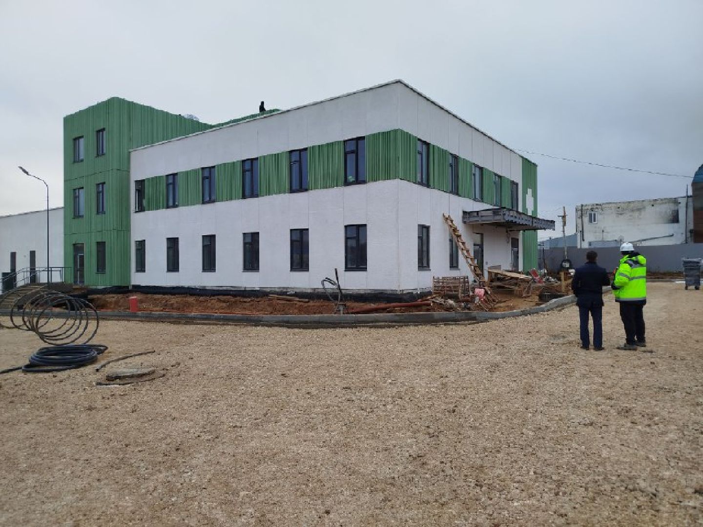 Михнево, строительство, подстанция скорой помощи,