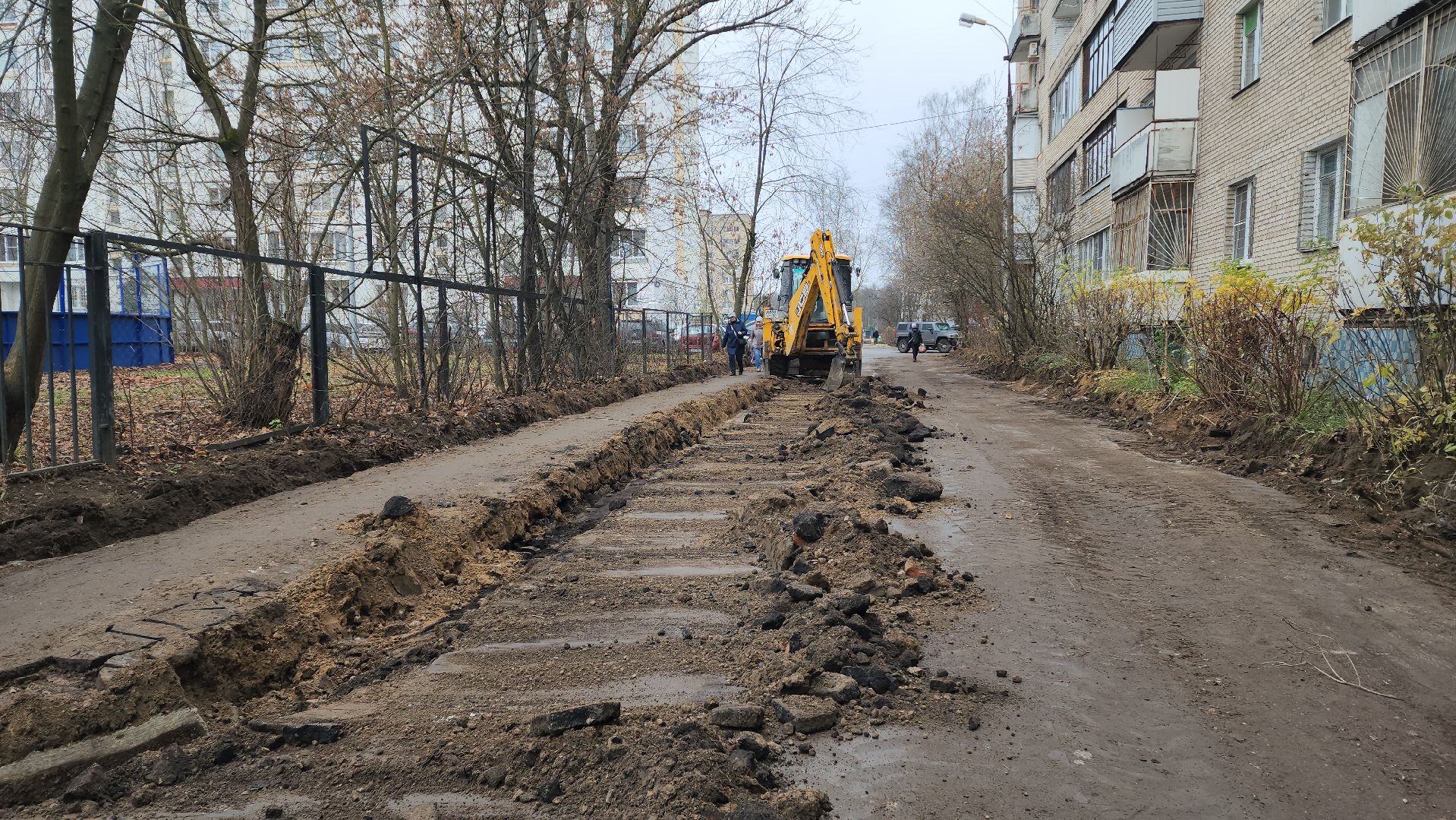 установка бордюров, Лобня, пешеходные тротуары, Благоустройство ,