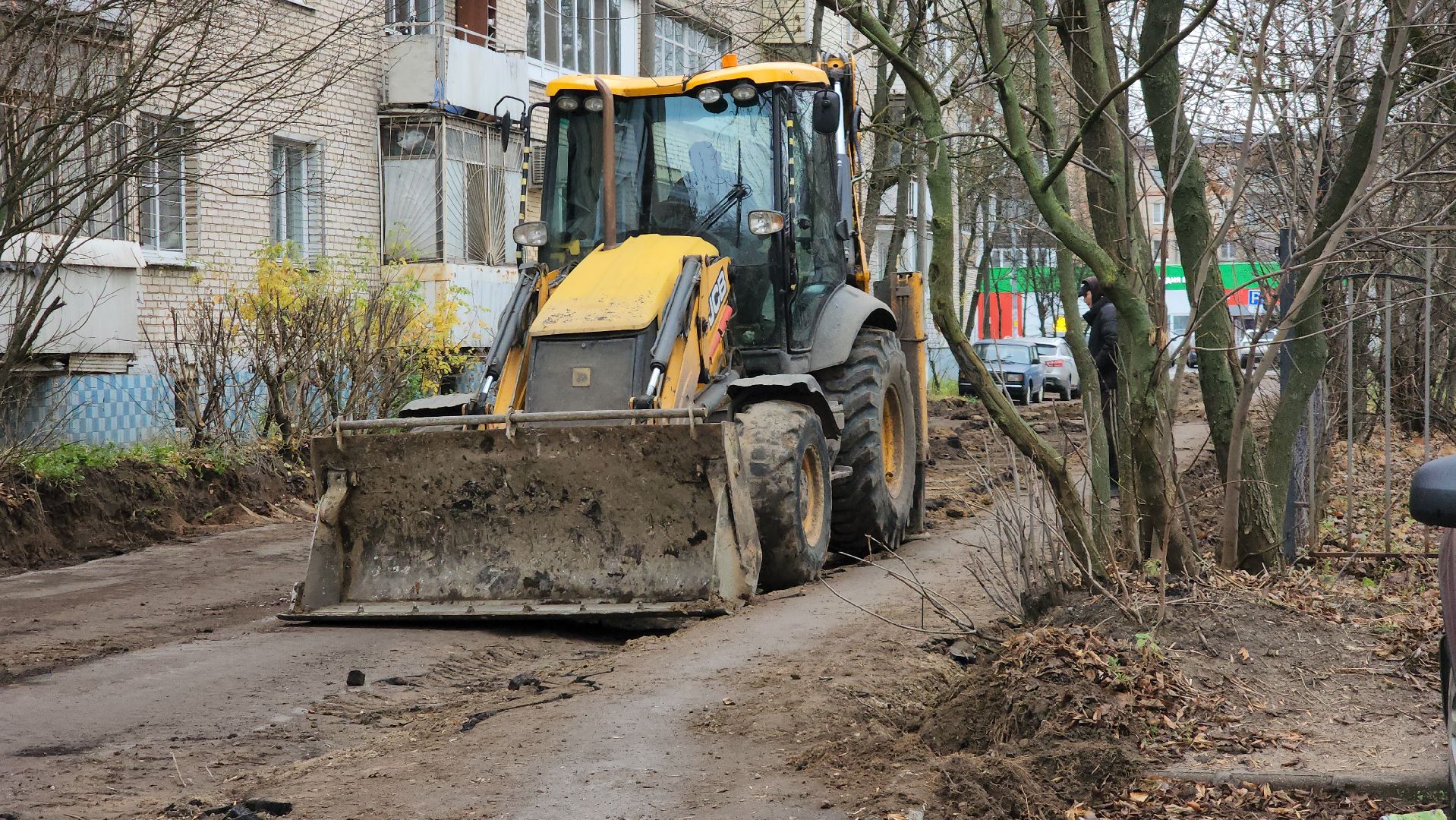 установка бордюров, Лобня, пешеходные тротуары, Благоустройство ,