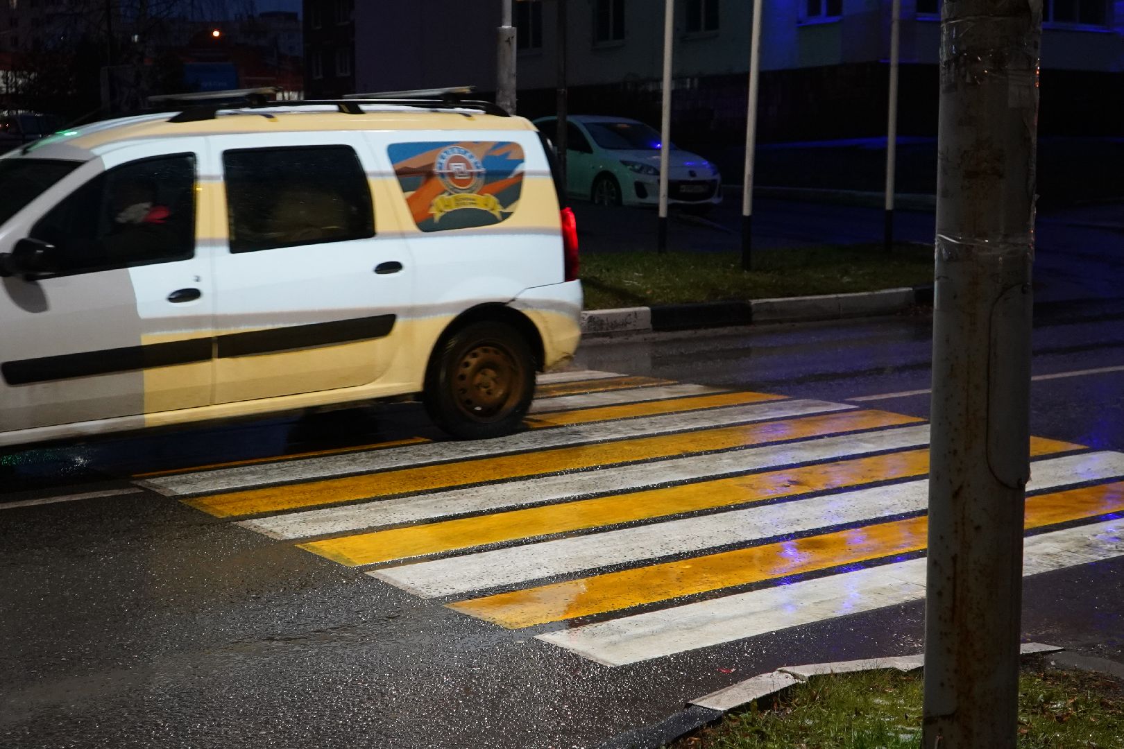 дороги, проекционная разметка, ступино, переход,