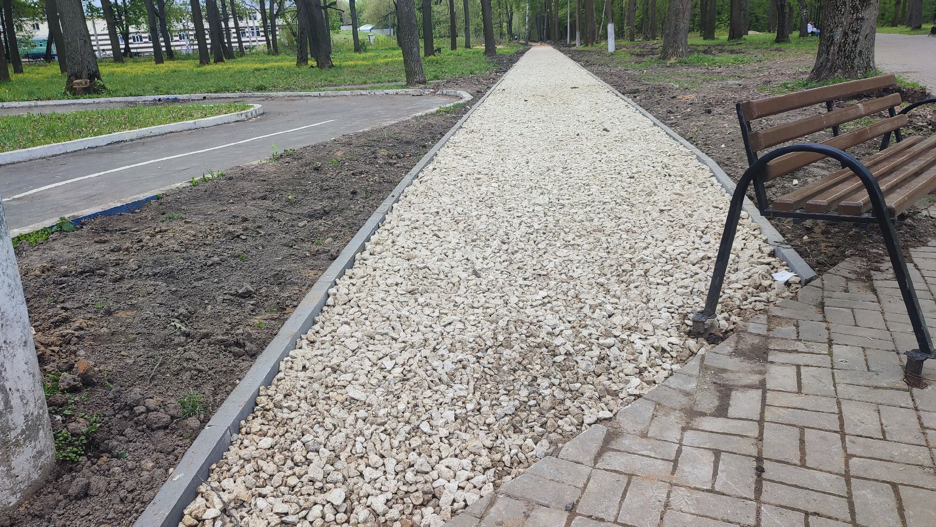 Кашира, Ожерелье, парк, дубовая роща, дорожки, благоустройство