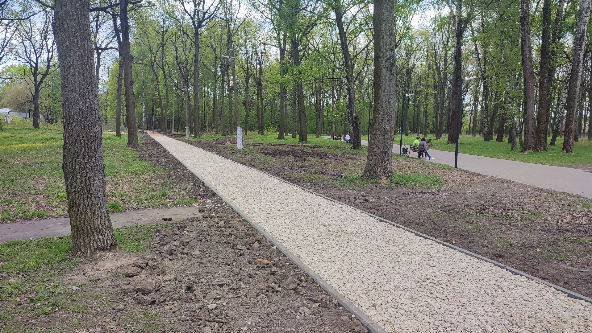 Кашира, Ожерелье, парк, дубовая роща, дорожки, благоустройство