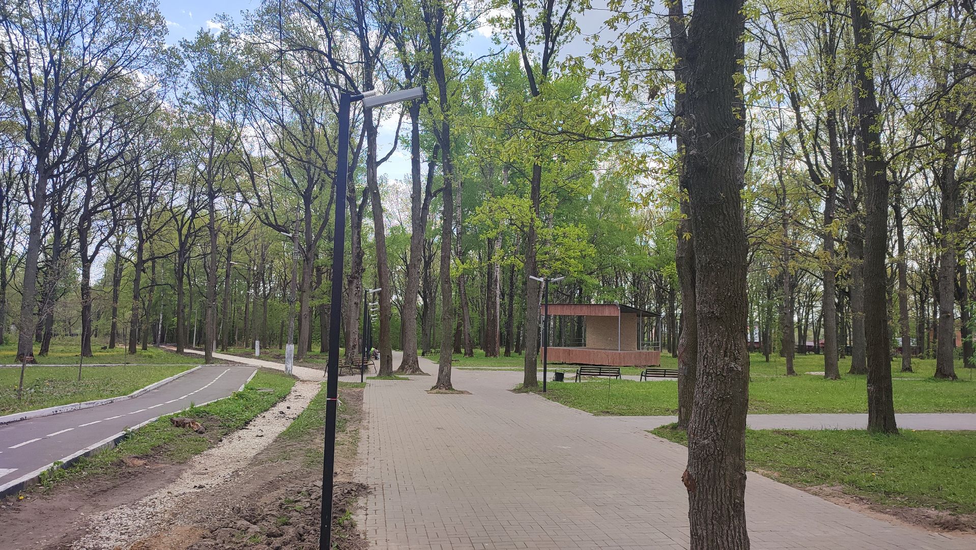 Кашира, Ожерелье, парк, дубовая роща, дорожки, благоустройство