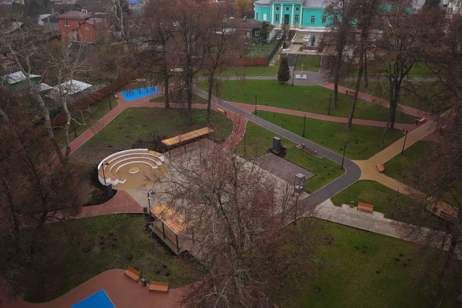 видео с коптера, благоустройство в кашире, благоустройство 2025, улица советская кашира,