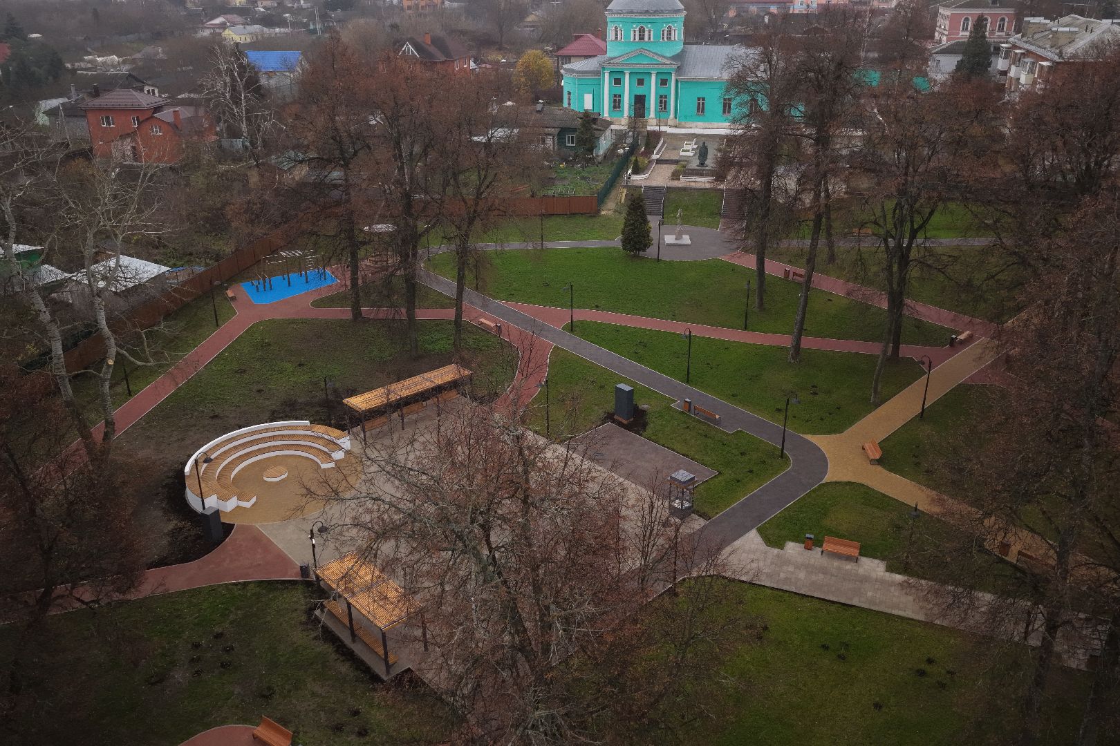 видео с коптера, благоустройство в кашире, благоустройство 2025, улица советская кашира,